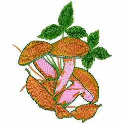 Mushroom Embroidery Design 9